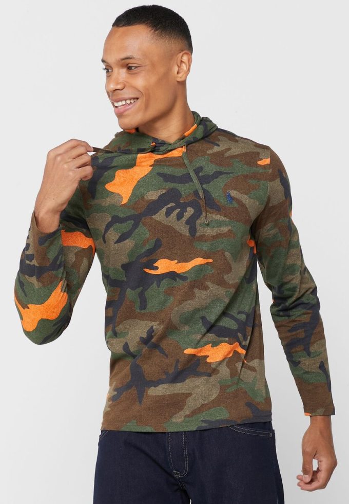 Sweat à capuche multicolore camouflage Ralph Lauren pour homme Sweat à capuche multicolore camouflage Ralph Lauren pour homme