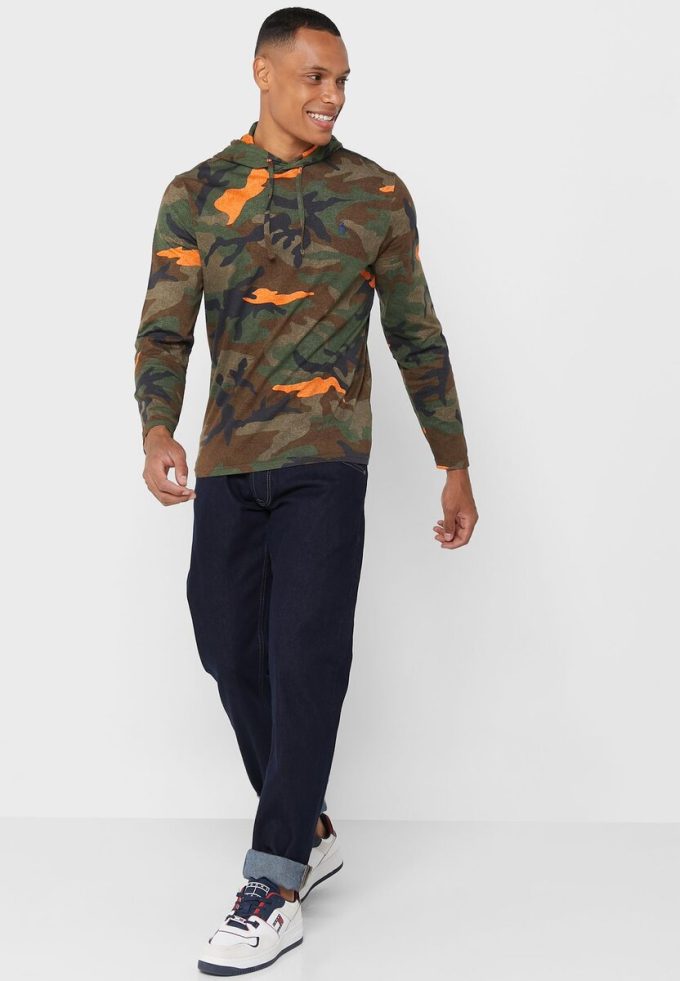 Sweat à capuche multicolore camouflage Ralph Lauren pour homme Sweat à capuche multicolore camouflage Ralph Lauren pour homme