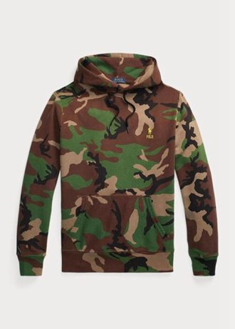 Sweat à capuche multicolore en polaire camouflage Ralph Lauren pour homme