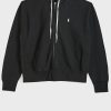 Sweat à capuche noir avec cordon de serrage et logo Ralph Lauren pour femme Sweat à capuche noir avec cordon de serrage et logo Ralph Lauren pour femme