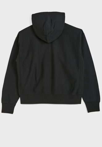 Sweat à capuche noir avec cordon de serrage et logo Ralph Lauren pour femme