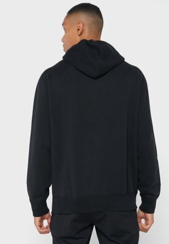 Sweat à capuche noir avec logo Ralph Lauren pour homme