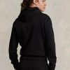 Sweat à capuche noir en polaire Polo Sport Ralph Lauren pour homme