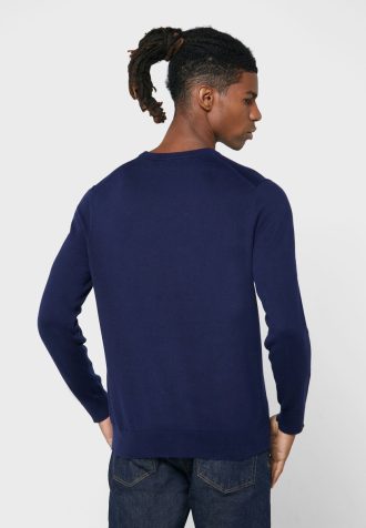 Sweat-shirt bleu marine avec logo Ralph Lauren pour homme