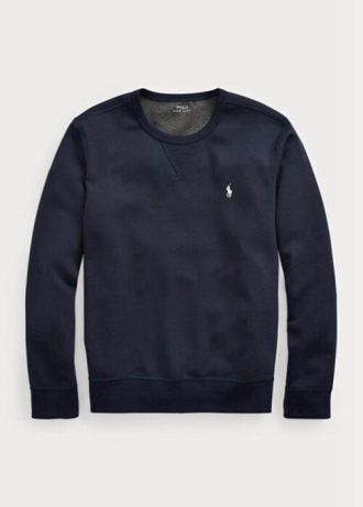 Sweat-shirt en maille double bleu marine Ralph Lauren pour homme