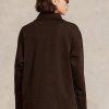Sweat-shirt en polaire noir à fermeture éclair quart de tour Ralph Lauren pour femme Sweat-shirt en polaire noir à fermeture éclair quart de tour Ralph Lauren pour femme
