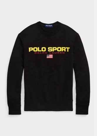 Sweat-shirt en polaire Polo Sport noir Ralph Lauren pour homme