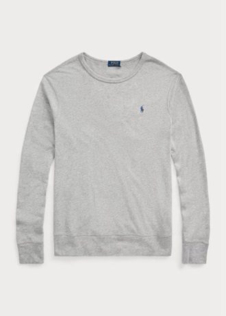 Sweat-shirt gris Ralph Lauren Spa Terry pour homme