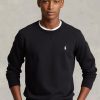 Sweat-shirt noir en maille double pour homme Ralph Lauren Sweat-shirt noir en maille double pour homme Ralph Lauren