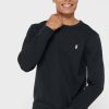 Sweat-shirt noir essentiel Ralph Lauren pour homme