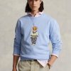 Sweat-shirt polaire bleu Polo Bear Ralph Lauren pour homme