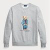 Sweat-shirt polaire gris Polo Bear Ralph Lauren pour homme Sweat-shirt polaire gris Polo Bear Ralph Lauren pour homme