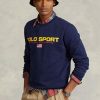 Sweat-shirt polaire Polo Sport bleu marine pour homme Ralph Lauren