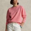 Sweat-shirts à col ras du cou en polaire Ralph Lauren pour femme Rose Sweat-shirts à col ras du cou en polaire Ralph Lauren pour femme Rose