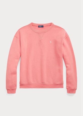 Sweat-shirts à col ras du cou en polaire Ralph Lauren pour femme Rose