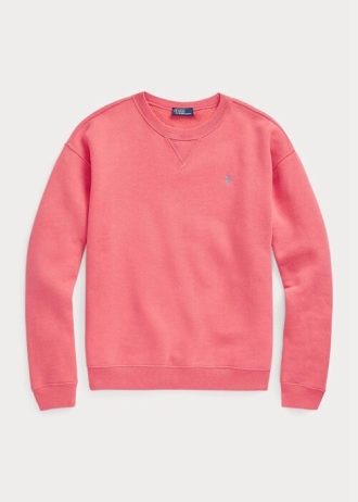 Sweat-shirts à col ras du cou en polaire Ralph Lauren pour femme Rose