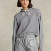 Sweat-shirts courts en jersey de coton gris Ralph Lauren pour femme