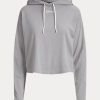 Sweat-shirts courts en jersey de coton gris Ralph Lauren pour femme