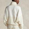 Sweat-shirts en molleton beige à col cheminée et empiècements Ralph Lauren pour femme Sweat-shirts en molleton beige à col cheminée et empiècements Ralph Lauren pour femme