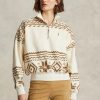 Sweat-shirts en molleton beige à motif Fair Isle ton sur ton Ralph Lauren pour femme Sweat-shirts en molleton beige à motif Fair Isle ton sur ton Ralph Lauren pour femme