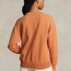 Sweat-shirts en molleton orange à logo graphique Ralph Lauren pour femmes Sweat-shirts en molleton orange à logo graphique Ralph Lauren pour femmes
