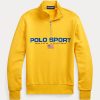 Sweat-shirts en molleton Polo Sport Ralph Lauren jaunes pour femmes Sweat-shirts en molleton Polo Sport Ralph Lauren jaunes pour femmes