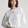 Sweat-shirts en polaire blancs Ralph Lauren pour femmes