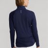 Sweat-shirts à enfiler zippés quart de tour en jersey bleu marine Ralph Lauren pour femme Sweat-shirts à enfiler zippés quart de tour en jersey bleu marine Ralph Lauren pour femme