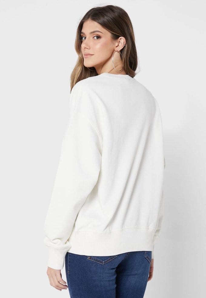 Sweat-shirts graphiques en maille beige Ralph Lauren pour femme Sweat-shirts graphiques en maille beige Ralph Lauren pour femme