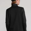 Sweat-shirts hybrides noirs à fermeture éclair quart de tour Ralph Lauren pour femmes Sweat-shirts hybrides noirs à fermeture éclair quart de tour Ralph Lauren pour femmes