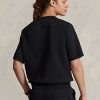 Sweat-shirts noirs à manches courtes Polo Sport Ralph Lauren pour femmes