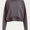 Sweat-shirts oversize en molleton extensible gris foncé Ralph Lauren pour femme Sweat-shirts oversize en molleton extensible gris foncé Ralph Lauren pour femme