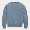 Sweat-shirts ras du cou en coton biologique bleu Ralph Lauren pour femme Sweat-shirts ras du cou en coton biologique bleu Ralph Lauren pour femme