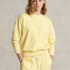 Sweat-shirts ras du cou en coton biologique jaune Ralph Lauren pour femme Sweat-shirts ras du cou en coton biologique jaune Ralph Lauren pour femme