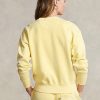 Sweat-shirts ras du cou en coton biologique jaune Ralph Lauren pour femme Sweat-shirts ras du cou en coton biologique jaune Ralph Lauren pour femme