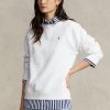 Sweat-shirts ras du cou en polaire blanche Ralph Lauren pour femme Sweat-shirts ras du cou en polaire blanche Ralph Lauren pour femme