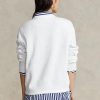 Sweat-shirts ras du cou en polaire blanche Ralph Lauren pour femme Sweat-shirts ras du cou en polaire blanche Ralph Lauren pour femme