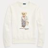 Sweat-shirts ras du cou en polaire Polo Bear Ralph Lauren crème pour femme Sweat-shirts ras du cou en polaire Polo Bear Ralph Lauren crème pour femme