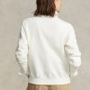 Sweat-shirts ras du cou en polaire Polo Bear Ralph Lauren crème pour femme Sweat-shirts ras du cou en polaire Polo Bear Ralph Lauren crème pour femme
