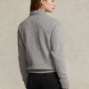Sweat-shirts ras du cou en polaire Polo Bear Ralph Lauren gris foncé pour femme