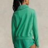 Sweat-shirts ras du cou en polaire vert Ralph Lauren pour femmes Sweat-shirts ras du cou en polaire vert Ralph Lauren pour femmes