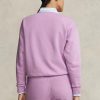Sweat-shirts ras du cou en polaire violet Ralph Lauren pour femmes
