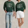 Sweat-shirts ras du cou verts Ralph Lauren Ralph’s Coffee pour femmes Sweat-shirts ras du cou verts Ralph Lauren Ralph’s Coffee pour femmes
