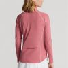 Sweat-shirts roses à fermeture éclair quart de tour en jersey Ralph Lauren pour femmes Sweat-shirts roses à fermeture éclair quart de tour en jersey Ralph Lauren pour femmes