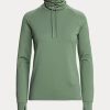 Sweat-shirts verts à col cheminée Ralph Lauren pour femmes Sweat-shirts verts à col cheminée Ralph Lauren pour femmes