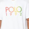 T-shirts blancs à col ras du cou avec logo Ralph Lauren pour hommes