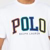 T-shirts blancs à col ras du cou avec logo Ralph Lauren pour hommes