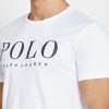 T-shirts blancs à col ras du cou avec logo Ralph Lauren pour hommes