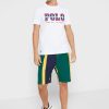 T-shirts blancs à col ras du cou avec logo Ralph Lauren pour hommes