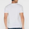 T-shirts blancs à col ras du cou avec slogan Ralph Lauren pour hommes